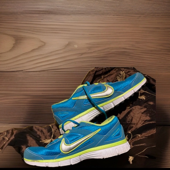 Nike Womens Dual Fusion ST  Blue Running Shoes Sneakers